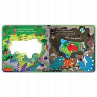 Wyprawa do świata Zwierząt Dinozaury Książeczka Przestrzenna