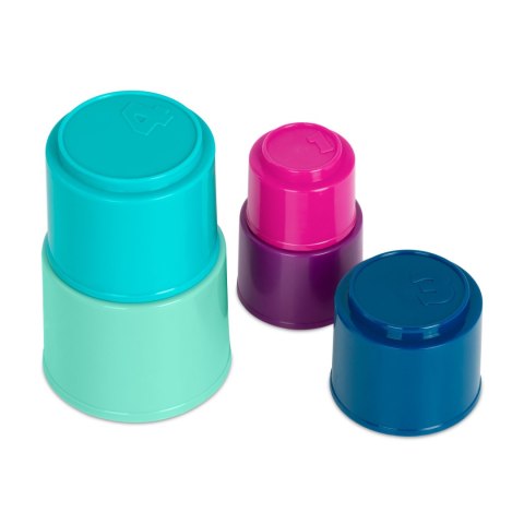 Zestaw kubełków do piętrowania z wiaderkiem Stack up Cups Battat