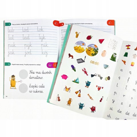 Bazgraki Elementarz Nauka pisania Kapitan Nauka 3-6 lat