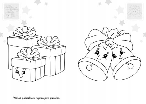 Brzdące Kolorują Mikołaj Naklejki Świecące w Ciemności Skrzat