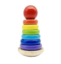 Drewniana Piramida Wańka Wstańka Smily Play Piramidka 18m+