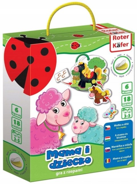 Gra edukacyjna z rzepam Mama i dziecko Roter Kafer