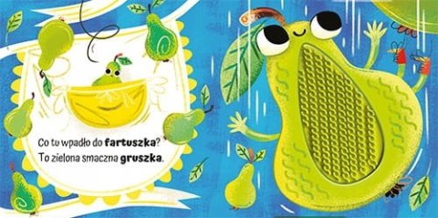 Książeczka Sensoryczna Owoce Dotykam i Poznaję Sensoryka dla Maluszka