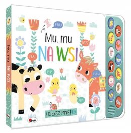 Książka Dźwiękowa Mu Mu na wsi Usłysz mnie 12 Dźwięków Zwierzątka na Wsi