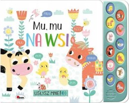 Książka Dźwiękowa Mu Mu na wsi Usłysz mnie 12 Dźwięków Zwierzątka na Wsi