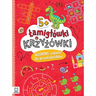 Łamigłówki i krzyżówki Kolorowe zadania dla przedszkolaków 5+ Aksjomat
