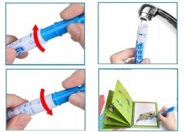 Małe Rekiny Ryby Ocean Magiczna Kolorowanka z Pisakiem Wodnym Skrzat