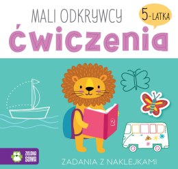 Mali Odkrywcy Ćwiczenia 5-latka Zielona Sowa Zadania z Naklejkami