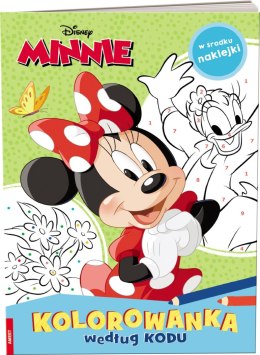 Minnie Kolorowanka Według Kodu W Środku Naklejki Ameet