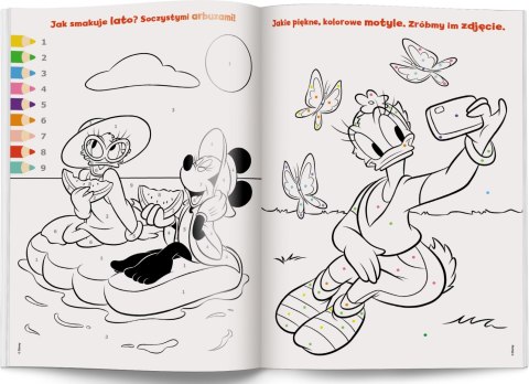 Minnie Kolorowanka Według Kodu W Środku Naklejki Ameet