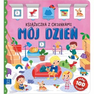 Mój dzień Książeczka z okienkami 100 okienek 100 słów Aksjomat