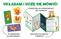 Pierwsze puzzle Zwierzęta Pierwsze słowa Kapitan Nauka 12m+ 15 Układanek