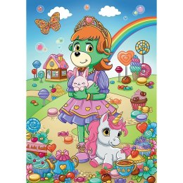 Puzzle 100 elementów Brokatowe Trefliki 14833 Trefl Brokatowe