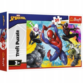 Puzzle 30 elementów Kolory Spider-Man'a Disney Marvel Spiderman 18307 Trefl