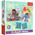 Puzzle + Memory Wesoły dzień Lilo&Stitch 2w1 Trefl 93585