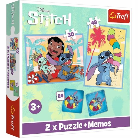 Puzzle + Memory Wesoły dzień Lilo&Stitch 2w1 Trefl 93585