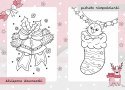 Renifer Malowanki z Mikołajem Zimowe Kolorowanki