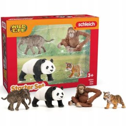 Schleich 42736 Wild Life Asia zestaw startowy 4 Figurki