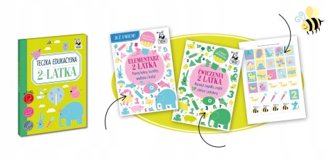 Teczka edukacyjna 2-latka Kapitan Nauka Elementarz Ćwiczenia dwulatka
