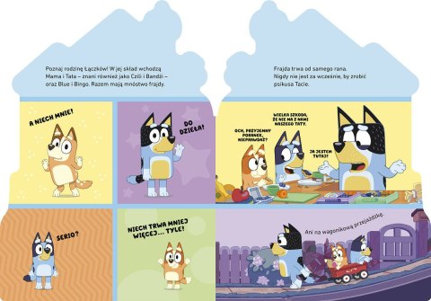 W domu rodziny Łączków Bluey Książeczka kartonowa Harperkids