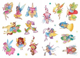 Wróżki Kolorowanka z Tatuażami Świecą w Ciemności 16 Tatuaży