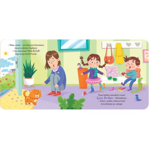 Zaopiekuj się kotkiem Aksjomat Książeczka dla Małych rączek Wierszyki