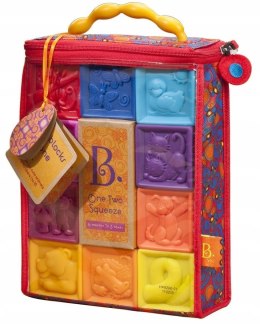 Zestaw 10 Miękkich Klocków Sensorycznych b.Toys BX1002Z