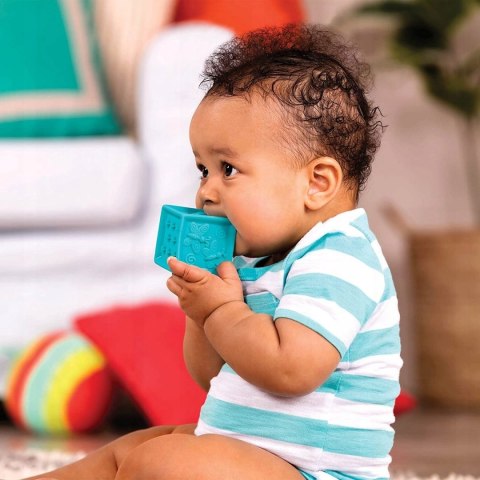 Zestaw 10 Miękkich Klocków Sensorycznych b.Toys BX1002Z