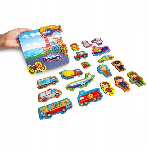 Zestaw magnesów Pojazdy Transport Roter Kafer