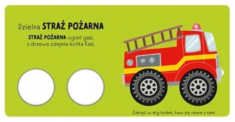 Co jedzie... na ratunek Zakręcona książka Zakręć Kołami Książeczka