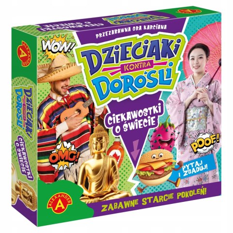Dzieciaki kontra Dorośli Ciekawostki o Świecie Alexander Gra Karciana