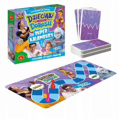 Dzieciaki kontra Dorośli Super kalambury Alexander Zabawna Gra Karciana