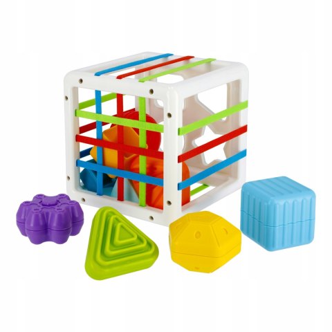 Elastyczna Kostka Sensoryczna Sorter dla Dzieci Kolorowe Kształty 11 elem.