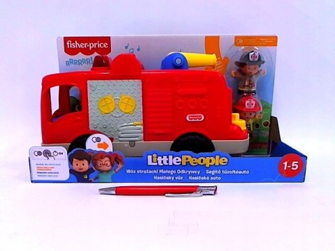 Fisher-Price Little People Wóz strażacki Małego Odkrywcy GXR77