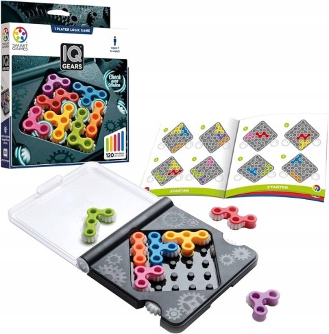 Gra Logiczna IQ Gears Smart Games 7+ 120 Zadań Logicznych