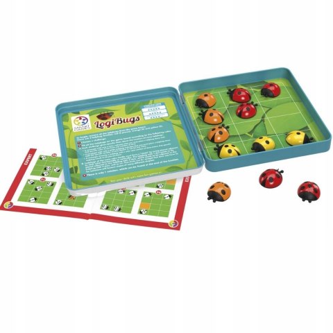 Gra Logiczna LogiBugs Biedroneczki Smart Games 6+ Gra Podróżna Travel