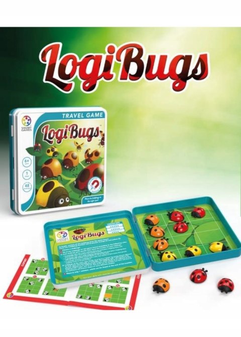 Gra Logiczna LogiBugs Biedroneczki Smart Games 6+ Gra Podróżna Travel