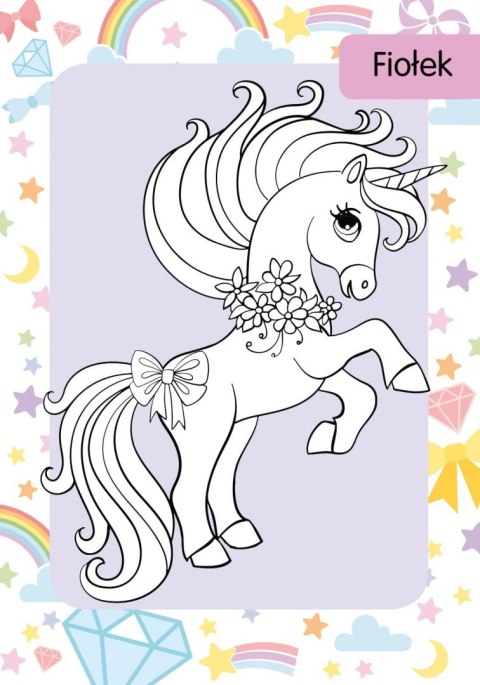 Kolorowanka z tatuażami Jednorożce 16 Tatuaży Skrzat Tatuaże