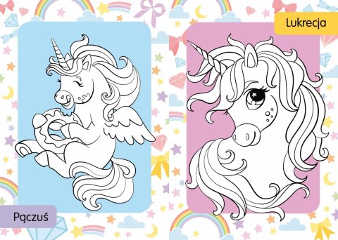 Kolorowanka z tatuażami Jednorożce 16 Tatuaży Skrzat Tatuaże