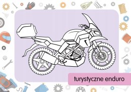 Kolorowanka z tatuażami Motocykle Motory Tatuaże Skrzat