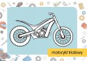 Kolorowanka z tatuażami Motocykle Motory Tatuaże Skrzat