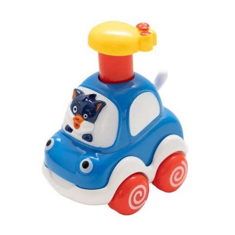 Kolorowe autko ze zwierzątkiem Askato Samochodzik