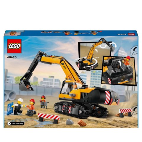 Lego City 60420 Żółta Koparka 8+ Maszyny Budowlane