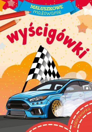 Maluszkowe malowanie Wyścigówki Kolorowanka Malowanka Skrzat