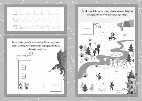 Moje pierwsze Szlaczki z Naklejkami Skrzat Nauka Pisania