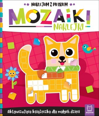 Mozaiki naklejki Aktywizująca książeczka Naklejam z Pieskiem Aksjomat