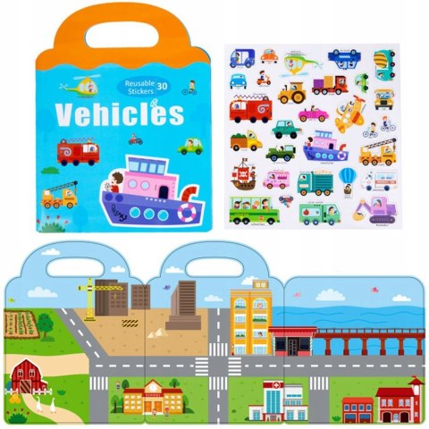 Naklejki wielokrotnego użytku Pojazdy Samochody Askato