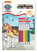 Psi Patrol Moc przygód Numerkowe kolorowanki 5 + Mazaki Pisaki