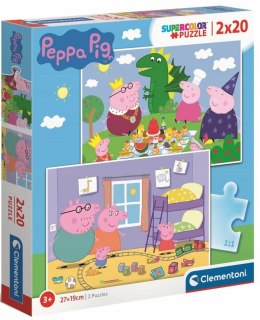Puzzle 2x20 Świnka Peppa 24778 Clementoni 3+