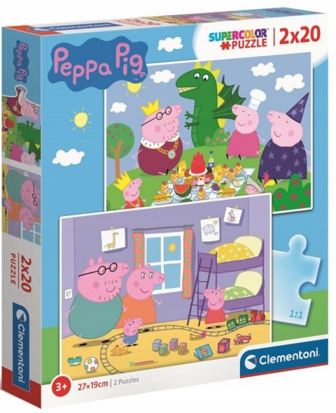 Puzzle 2x20 Świnka Peppa 24778 Clementoni 3+